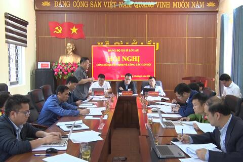 ĐẢNG BỘ XÃ SÌ LỞ LẦU – HỘI NGHỊ CÔNG BỐ QUYẾT ĐỊNH VỀ CÔNG TÁC CÁN BỘ