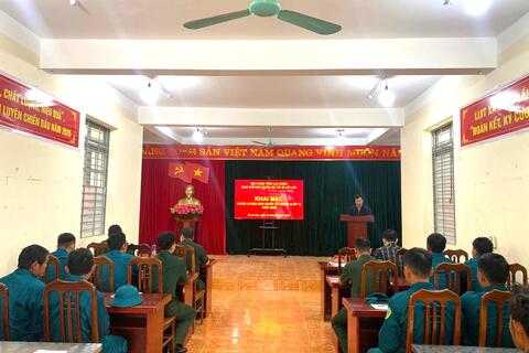 Khai mạc huấn luyện dân quân cơ động (lớp1) năm 2026