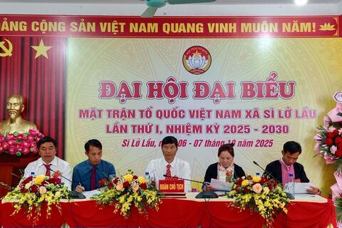 ĐẠI HỘI ĐẠI BIỂU MTTQ VIỆT NAM XÃ SÌ LỞ LẦU LẦN THỨ I, NHIỆM KỲ 2025-2030